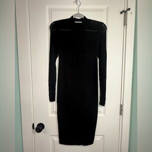 Torrid Black Knit Bodycon Sweater Dress